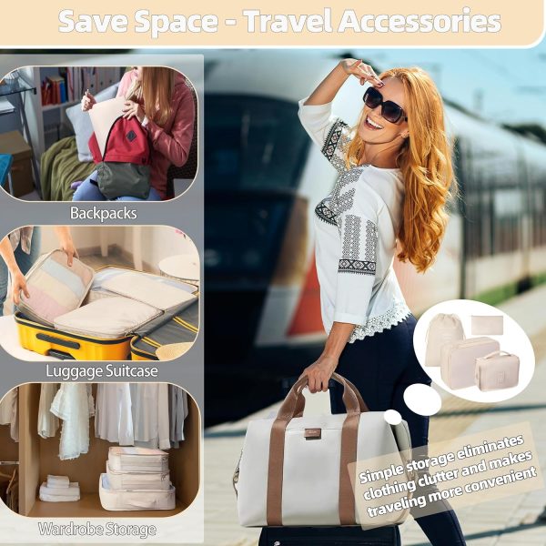 10 Pcs Set Packing Cubes For Travel Packing Organizers Travel Essentials Luggage Organizer Bags,Expandable Suitcase Organizer Travel Bags Packing Cubes For Suitcases Travel Accessories - Image 6