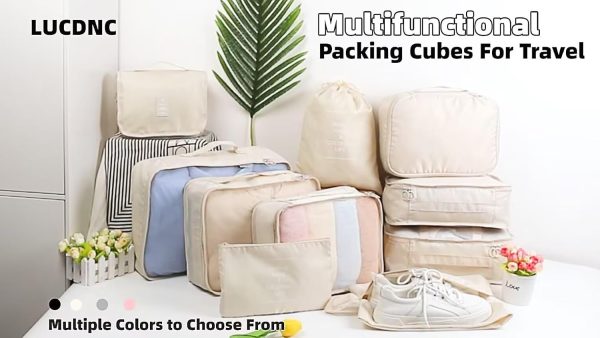 10 Pcs Set Packing Cubes For Travel Packing Organizers Travel Essentials Luggage Organizer Bags,Expandable Suitcase Organizer Travel Bags Packing Cubes For Suitcases Travel Accessories - Image 7
