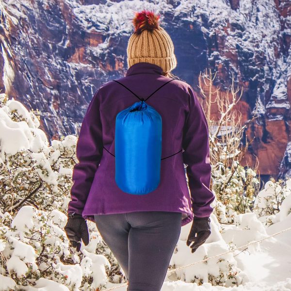 OBTANIM Camping Sleeping Bags Portable Waterproof Sleeping Bag for Adults Kids 4 Seasons Winter, Fall, Spring, Summer Backpacking Hiking Camping Mountaineering Indoor Outdoor Use - Image 3
