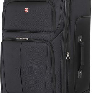 Sion Softside Expandable Luggage, Black, Checked-Large 29-Inch