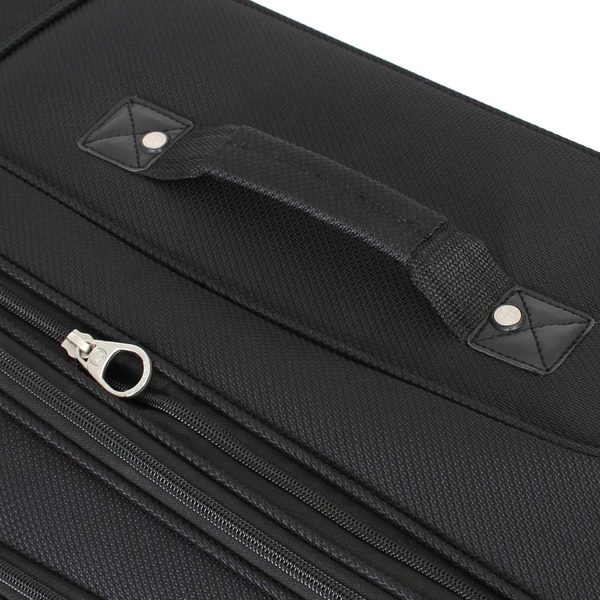 Sion Softside Expandable Luggage, Black, Checked-Large 29-Inch - Image 9